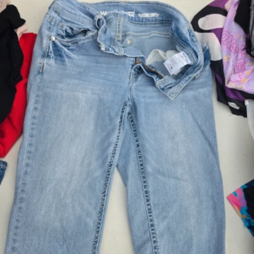 Wallflower Light Blue Straight Leg Jeans
